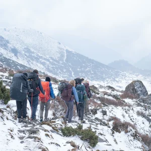 Trekking in the himalayas of Nepal