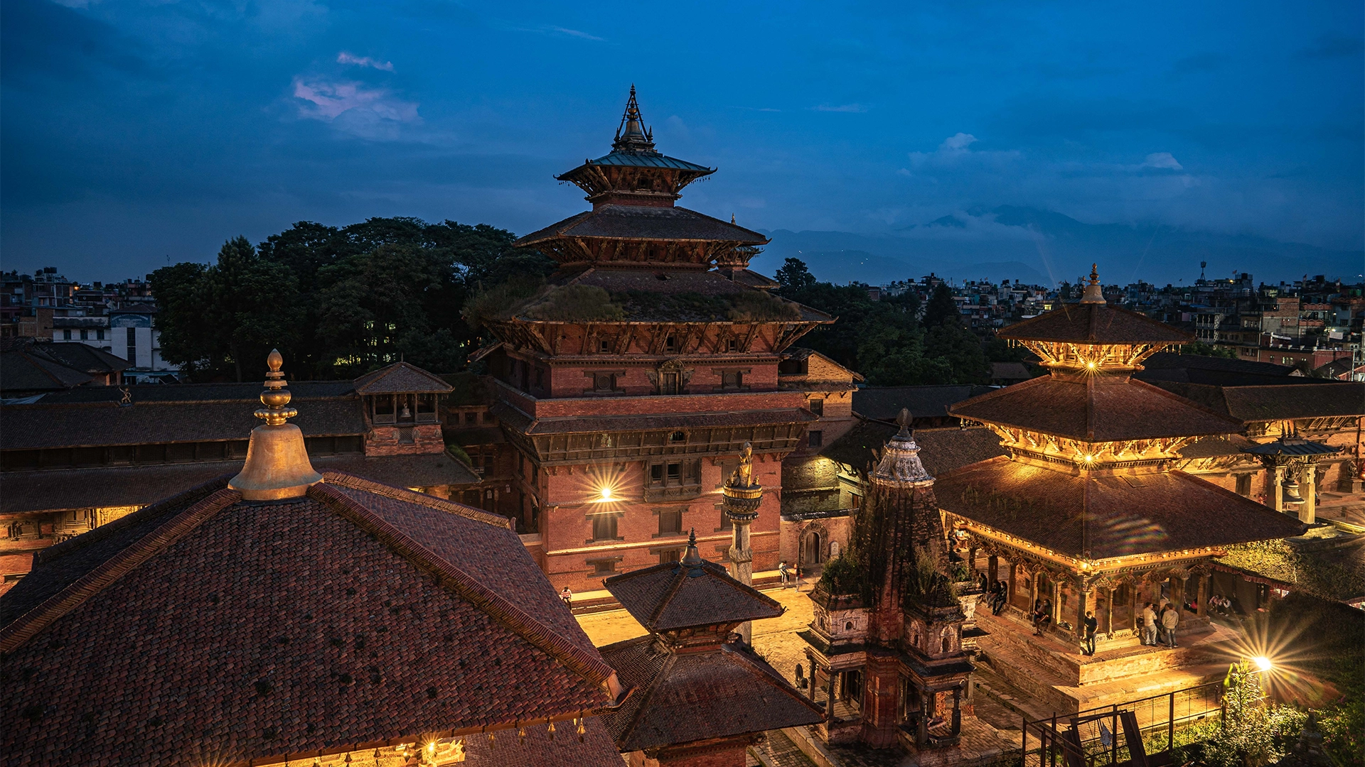 The Ultimate Nepali Festival Guide: Festivals of Nepal Throughout the Year Night view of Patan Durbar Square where many Nepali festivals takes place