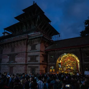 Indra Jatra in Kathmandu Durbar Square