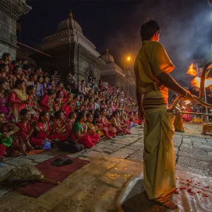 Teej festival in the month of Shrawan at Pashupatinath Temple